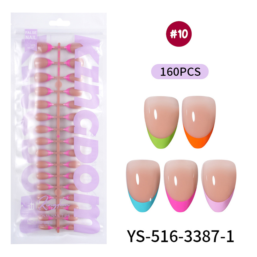 rntip-208 five-color french press-on nails