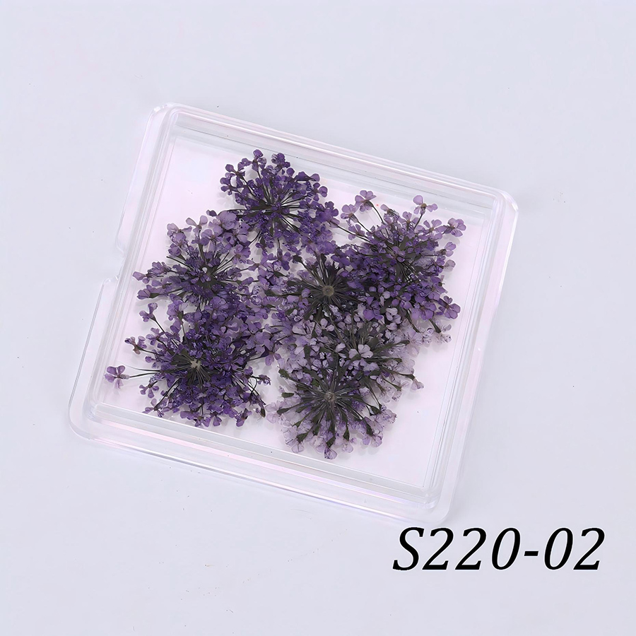 rndf-33 japanese style natural lace dried flower nail decorations