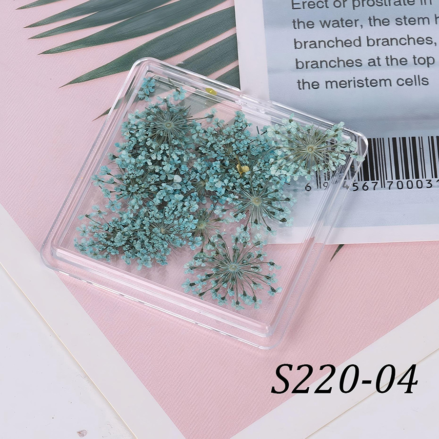 rndf-33 japanese style natural lace dried flower nail decorations
