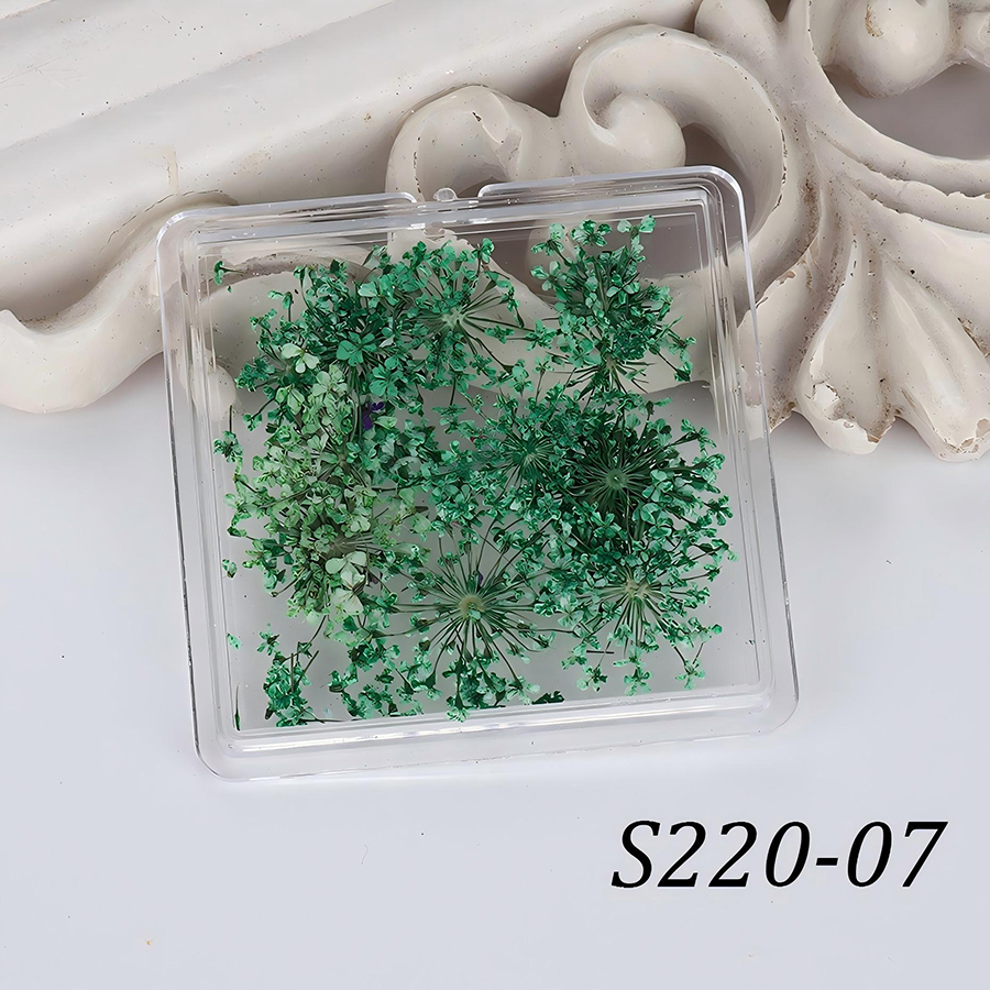 rndf-33 japanese style natural lace dried flower nail decorations