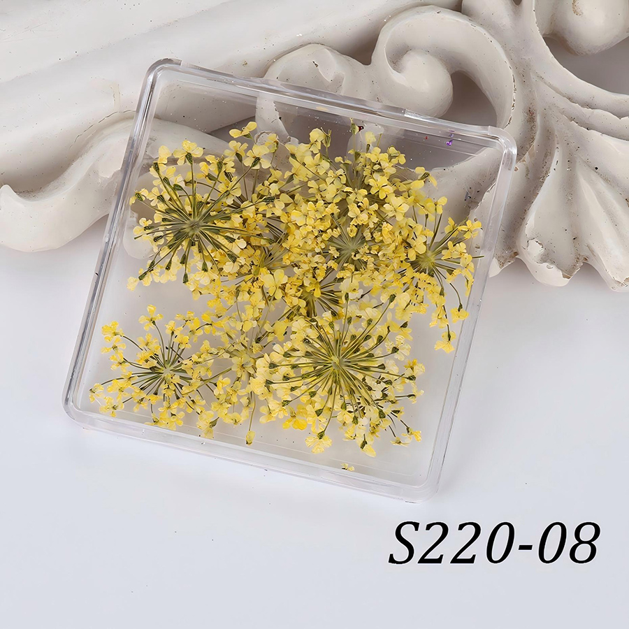 rndf-33 japanese style natural lace dried flower nail decorations