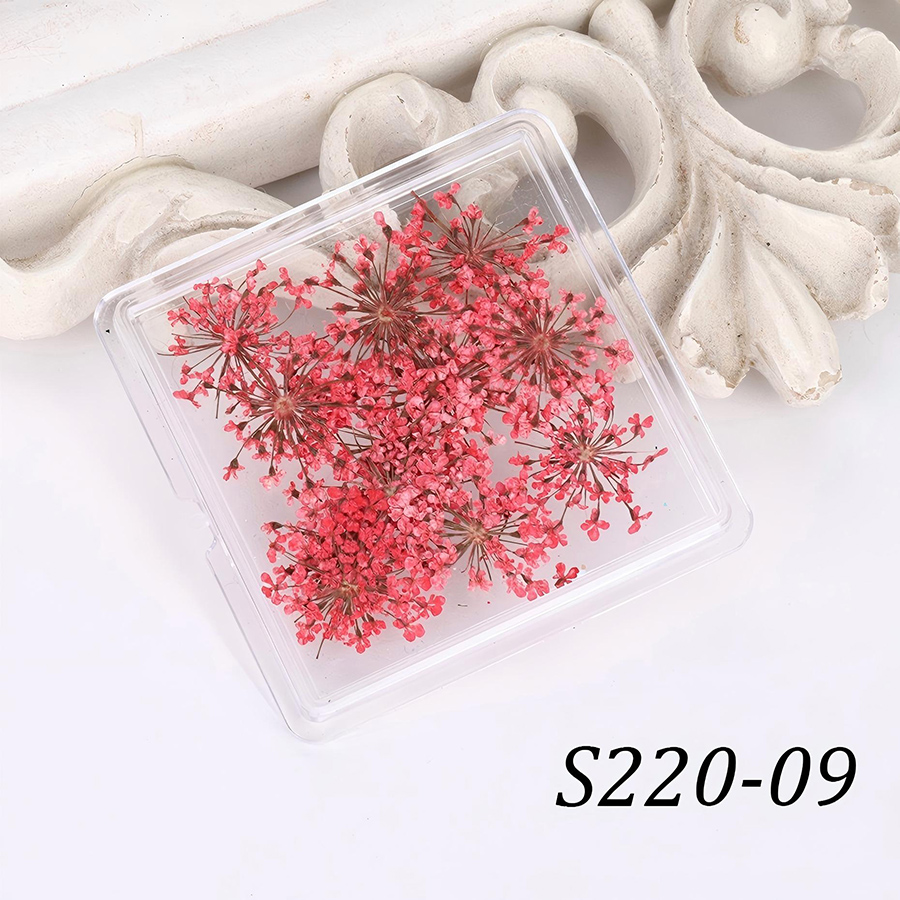 rndf-33 japanese style natural lace dried flower nail decorations