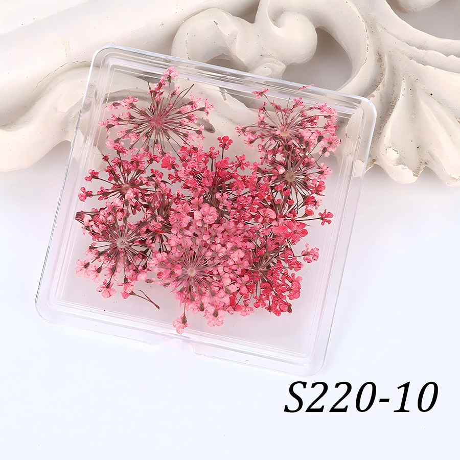 rndf-33 japanese style natural lace dried flower nail decorations