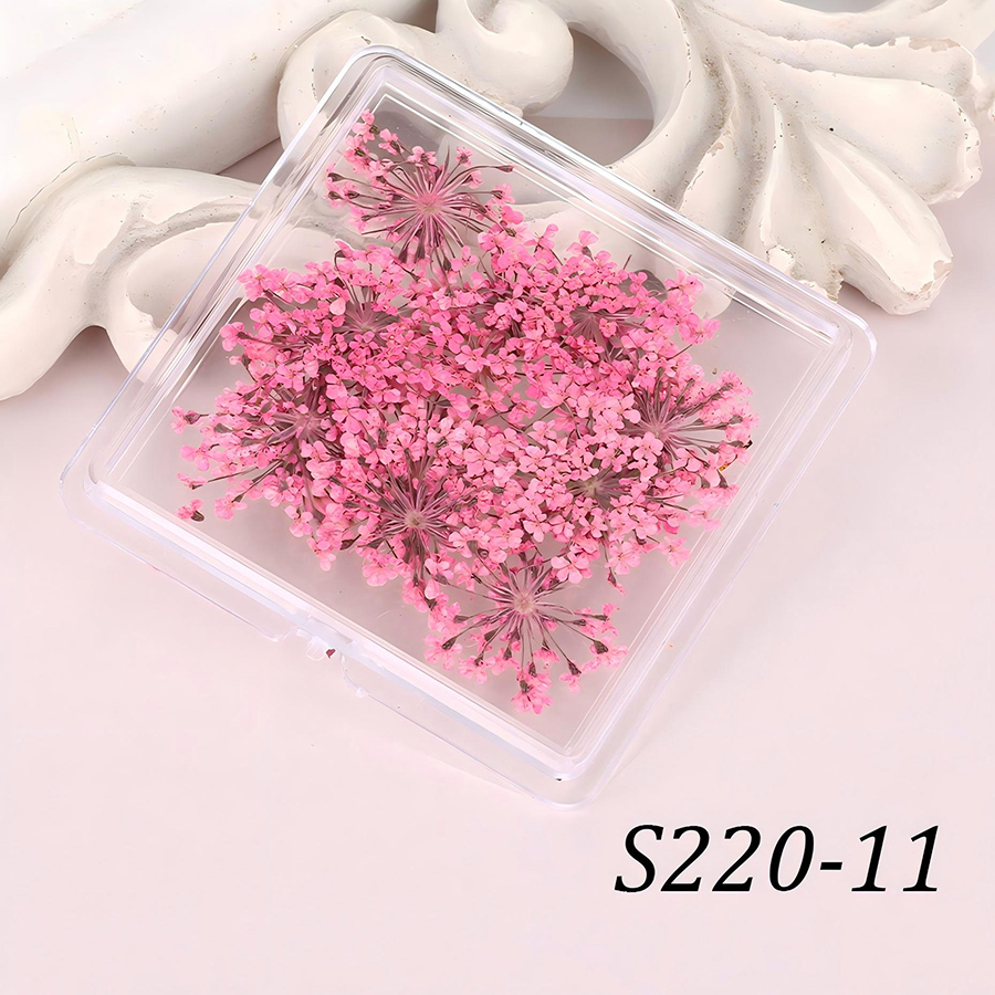 rndf-33 japanese style natural lace dried flower nail decorations