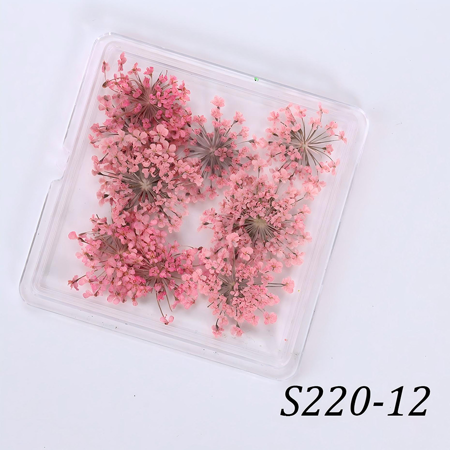 rndf-33 japanese style natural lace dried flower nail decorations
