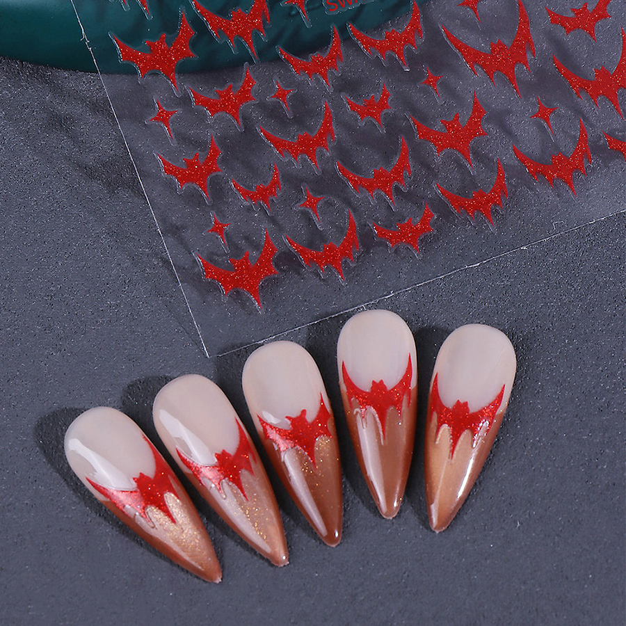sw-a225-228 halloween dark gothic nail stickers