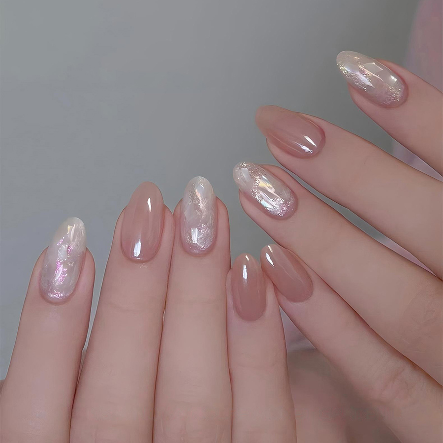 d306 12-grid iridescent ultra-thin shell nail art decorations