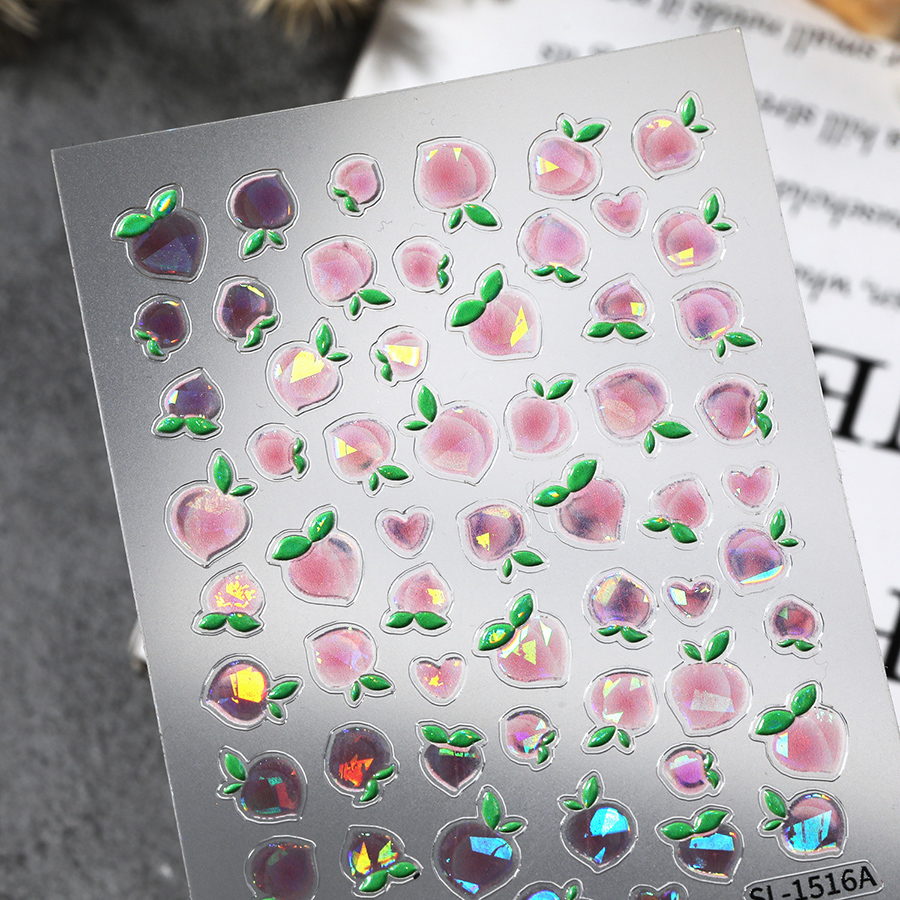 sl-15xx summer fresh fruit nail stickers