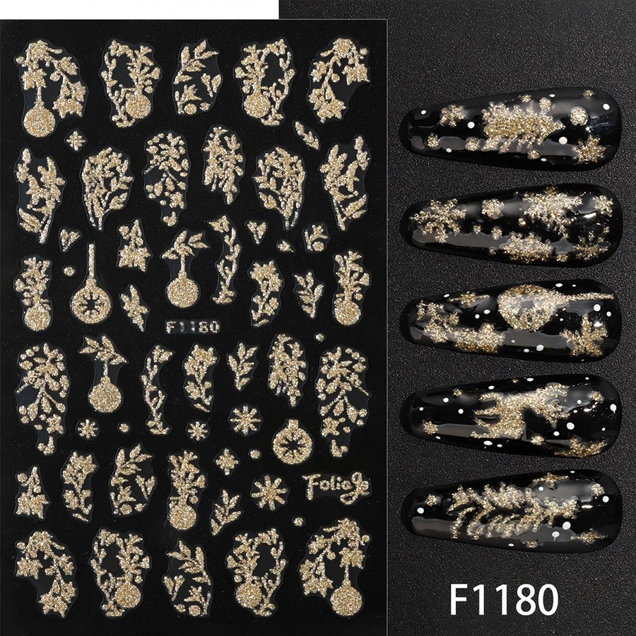 f1176-1183 3d christmas nail stickers