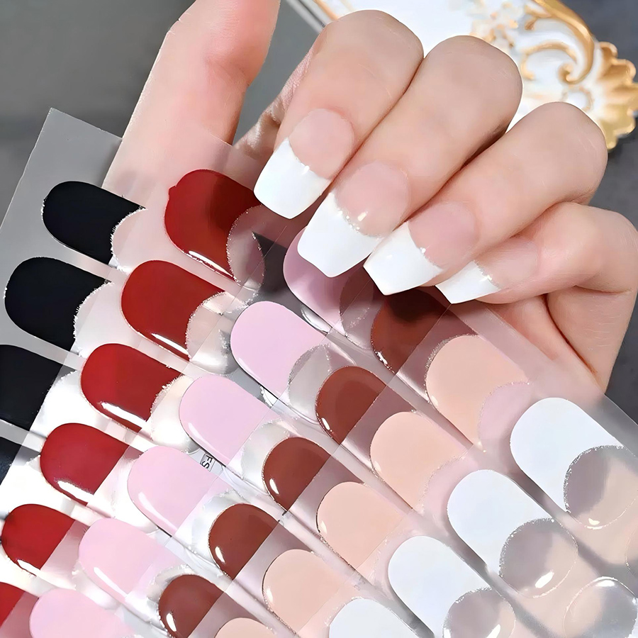 fsz001-006 semi-cured gel nail stickers