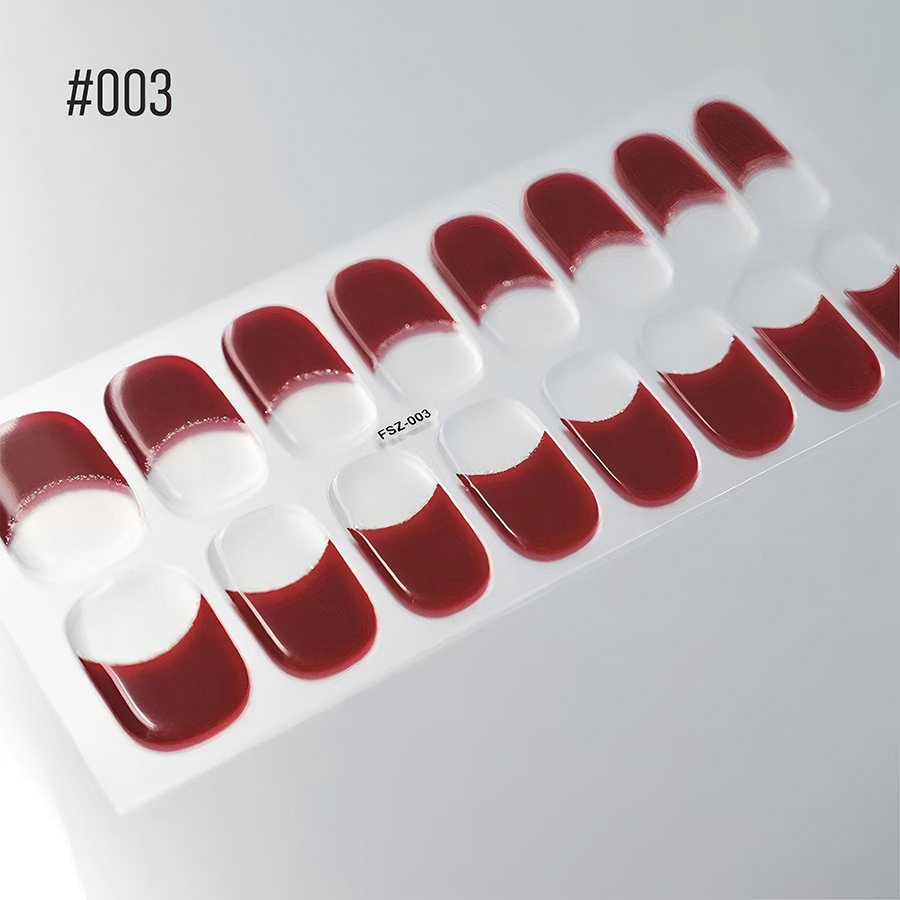 fsz001-006 semi-cured gel nail stickers