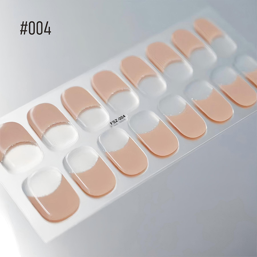 fsz001-006 semi-cured gel nail stickers