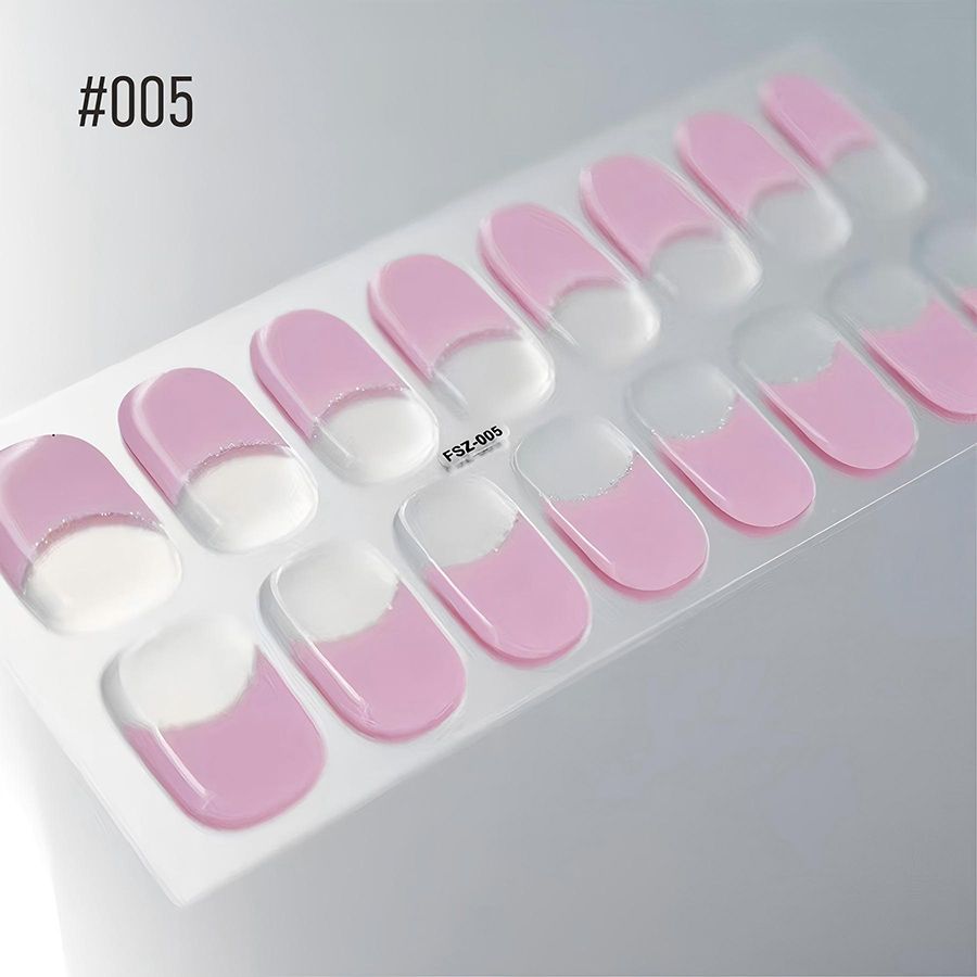 fsz001-006 semi-cured gel nail stickers
