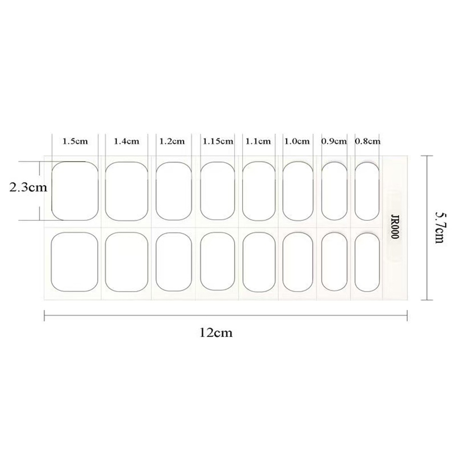 fsz001-006 semi-cured gel nail stickers