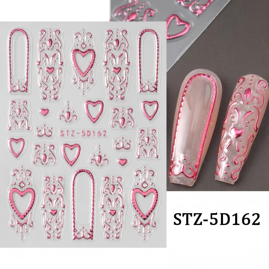 stz-5d new arrival nail stickers for cross-border sale