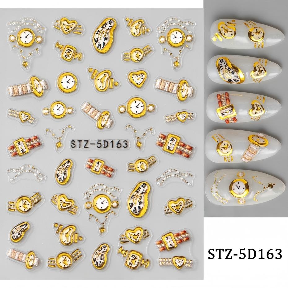 stz-5d new arrival nail stickers for cross-border sale