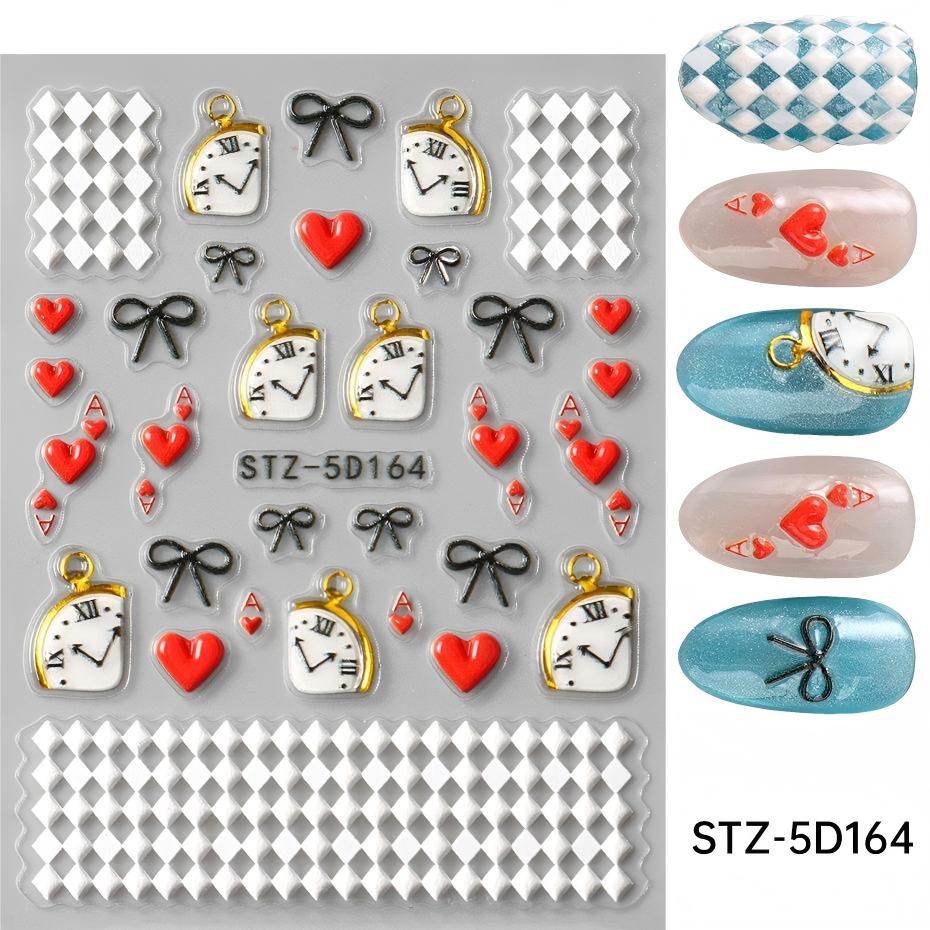 stz-5d new arrival nail stickers for cross-border sale