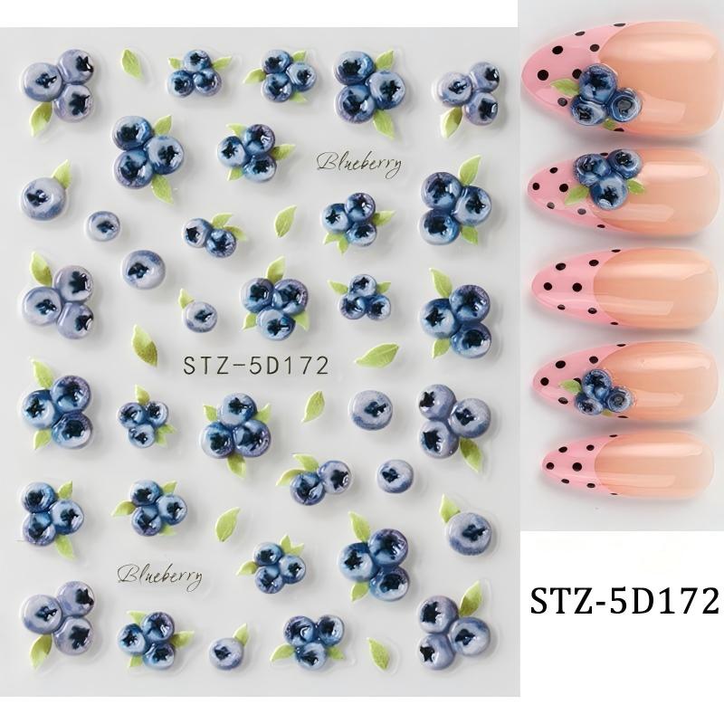 stz-5d new arrival nail stickers for cross-border sale