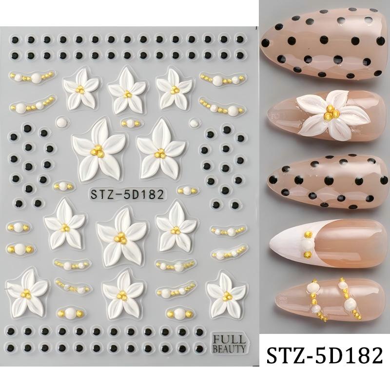 stz-5d new arrival nail stickers for cross-border sale