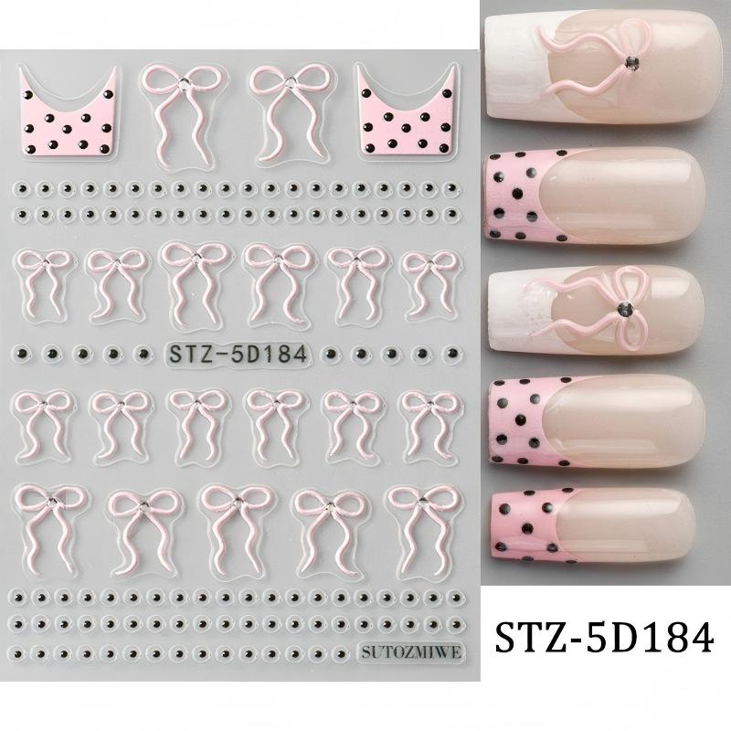 stz-5d new arrival nail stickers for cross-border sale
