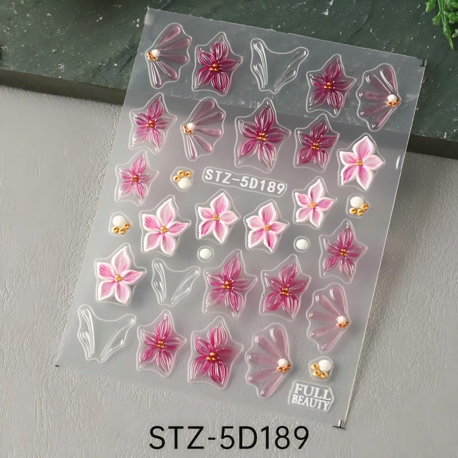 stz-5d new arrival nail stickers for cross-border sale