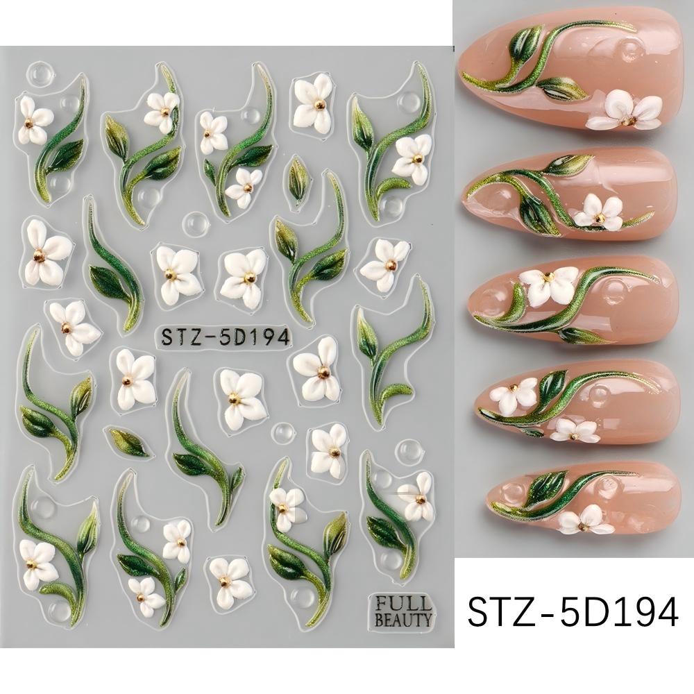 stz-5d new arrival nail stickers for cross-border sale