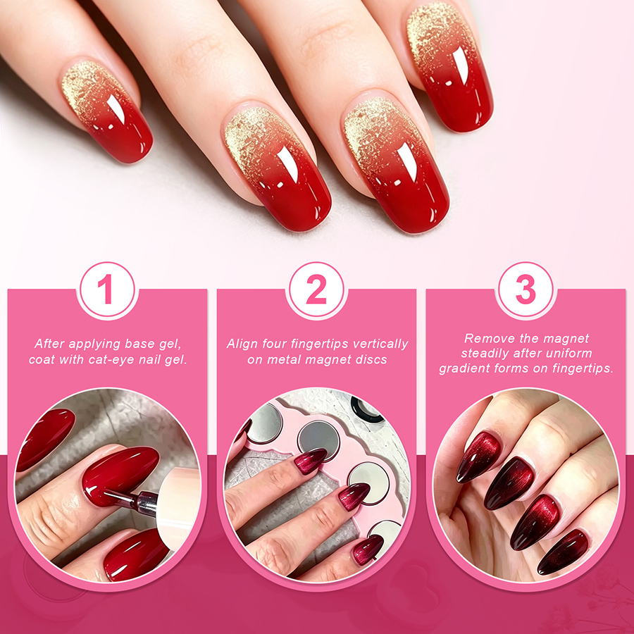 rnt-854 four-finger strong magnetic cat eye nail magnet