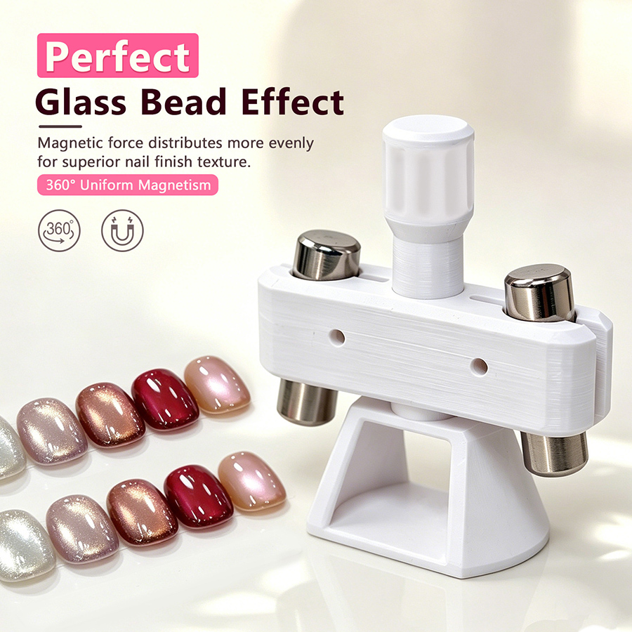 rnt-855 new 3rd generation rotating glass bead cat eye nail magnet