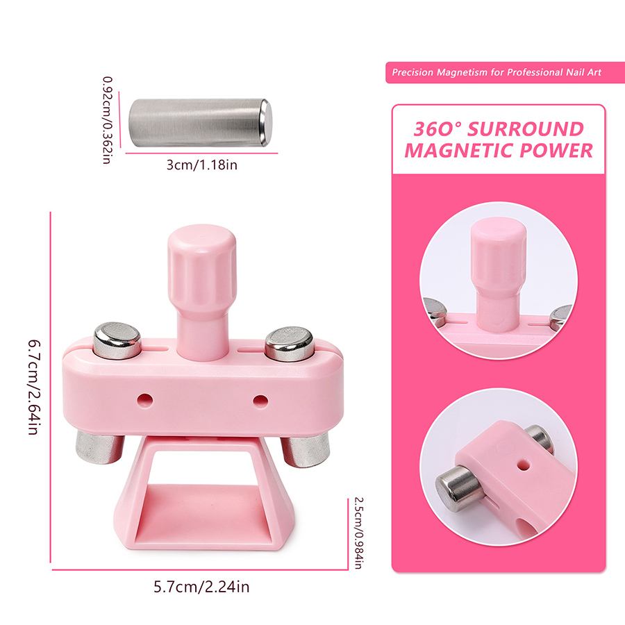rnt-855 new 3rd generation rotating glass bead cat eye nail magnet