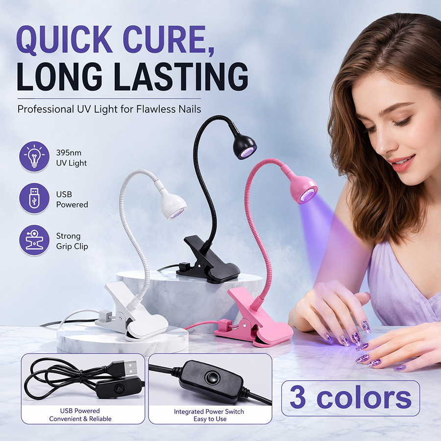 rnledd-1 gooseneck led nail & beauty lamp