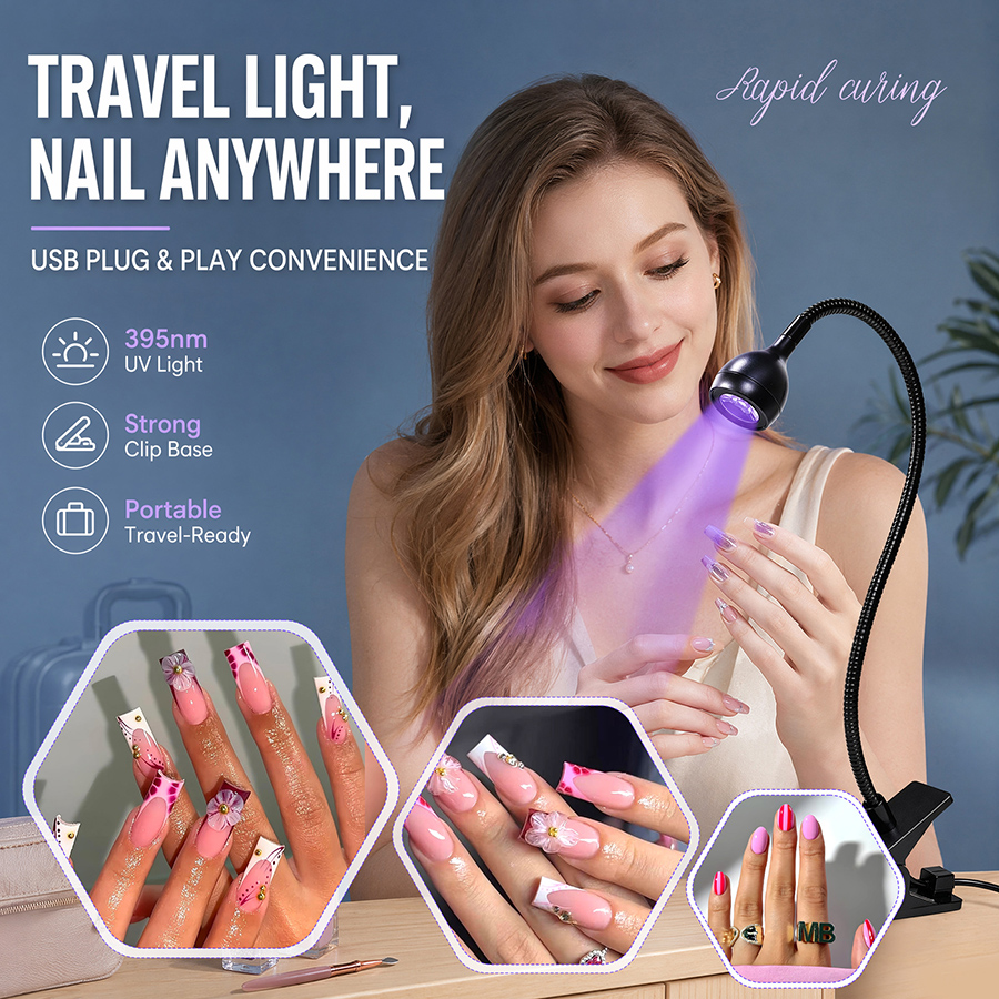 rnledd-1 gooseneck led nail & beauty lamp