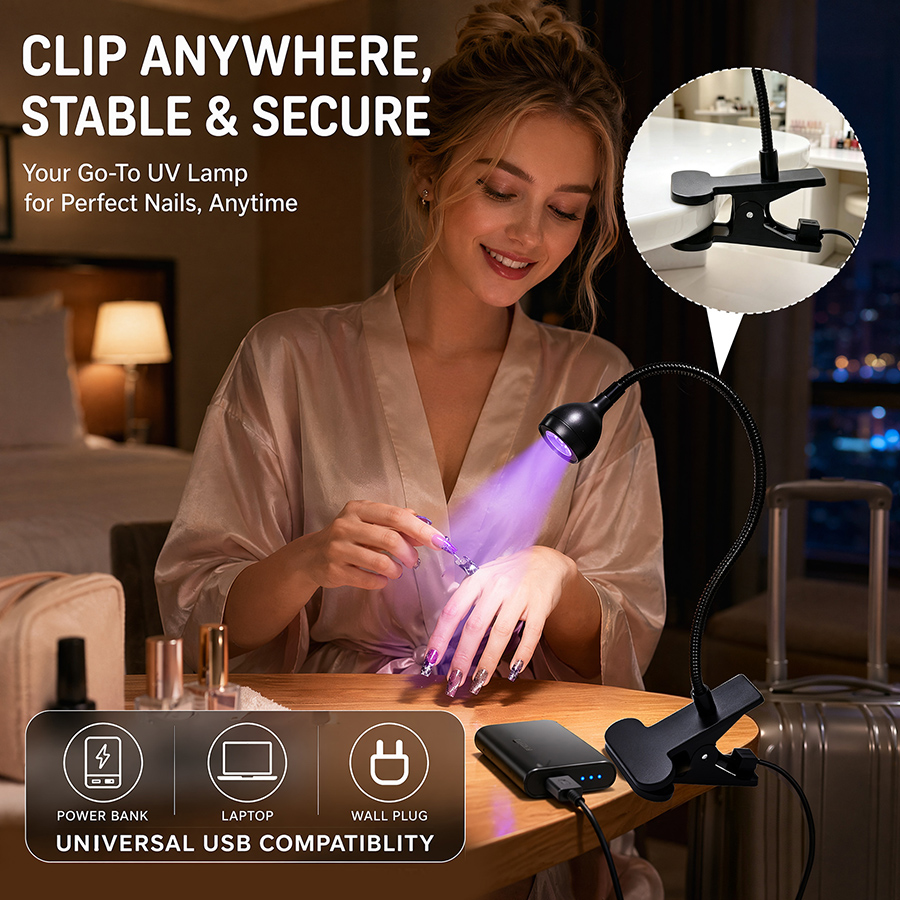 rnledd-1 gooseneck led nail & beauty lamp