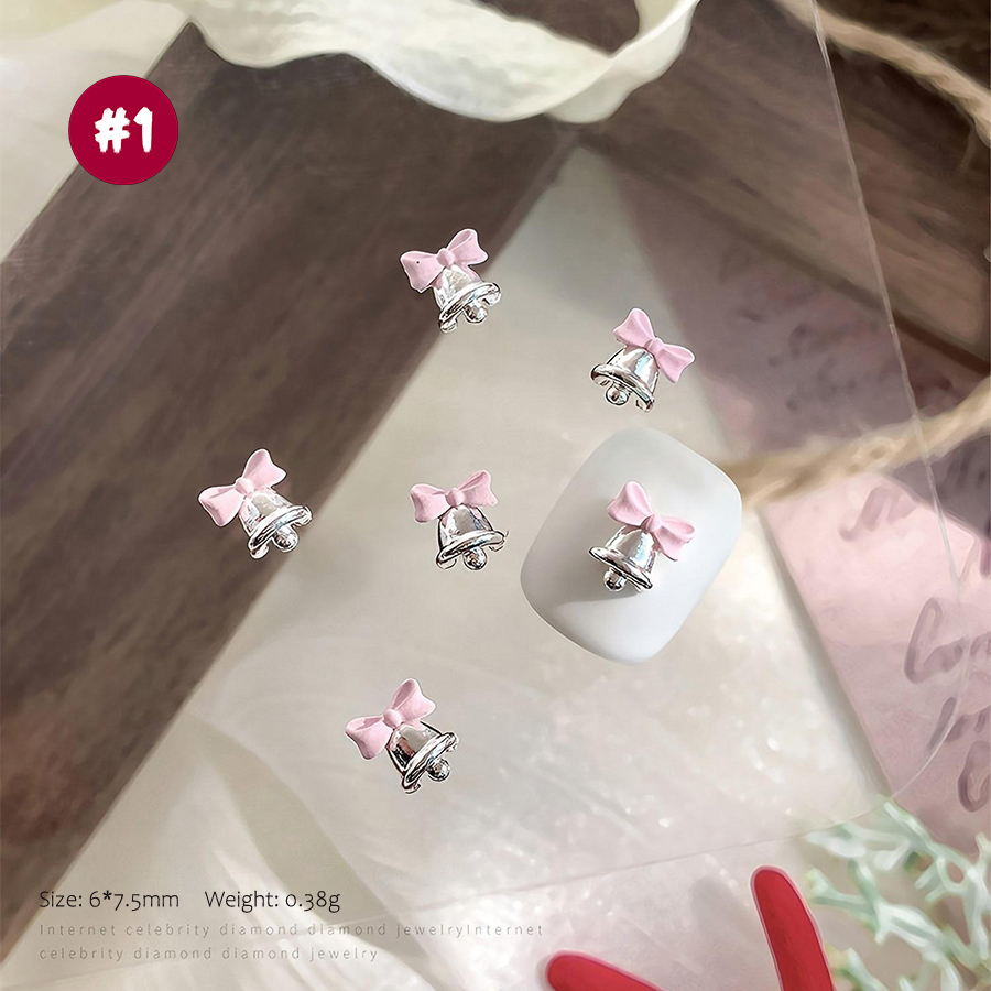 d307 インスタ人気 クリスマス鈴 3d ネイルパーツ