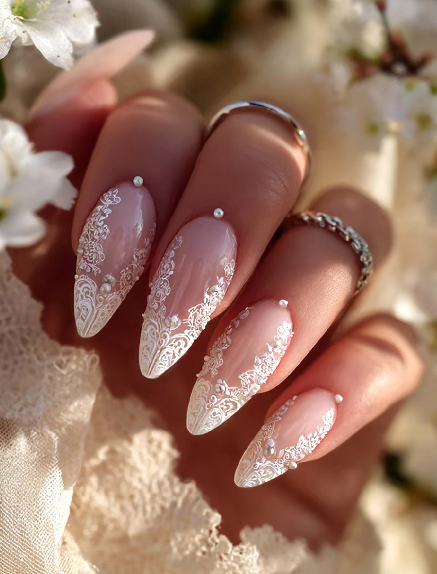 itu-625/626 french lace nail stickers