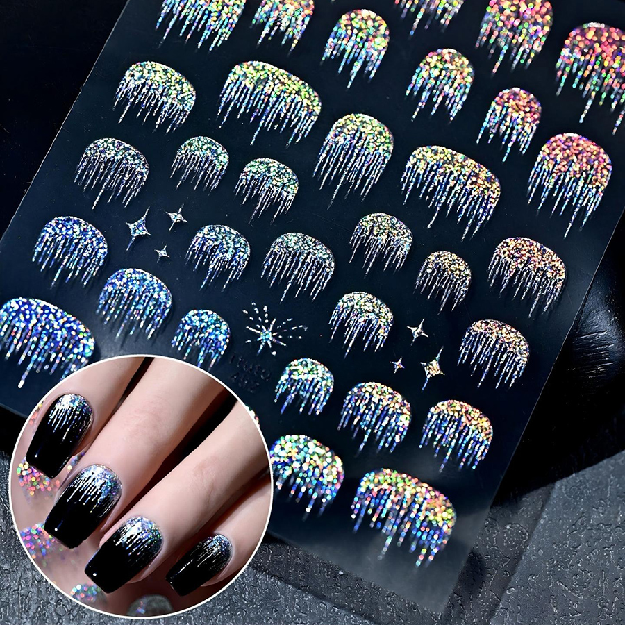 itu-451-454 french glow nail stickers