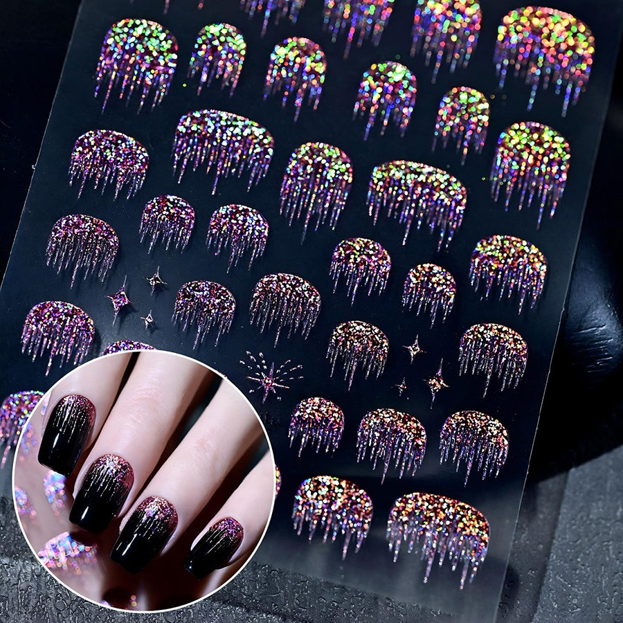 itu-451-454 french glow nail stickers