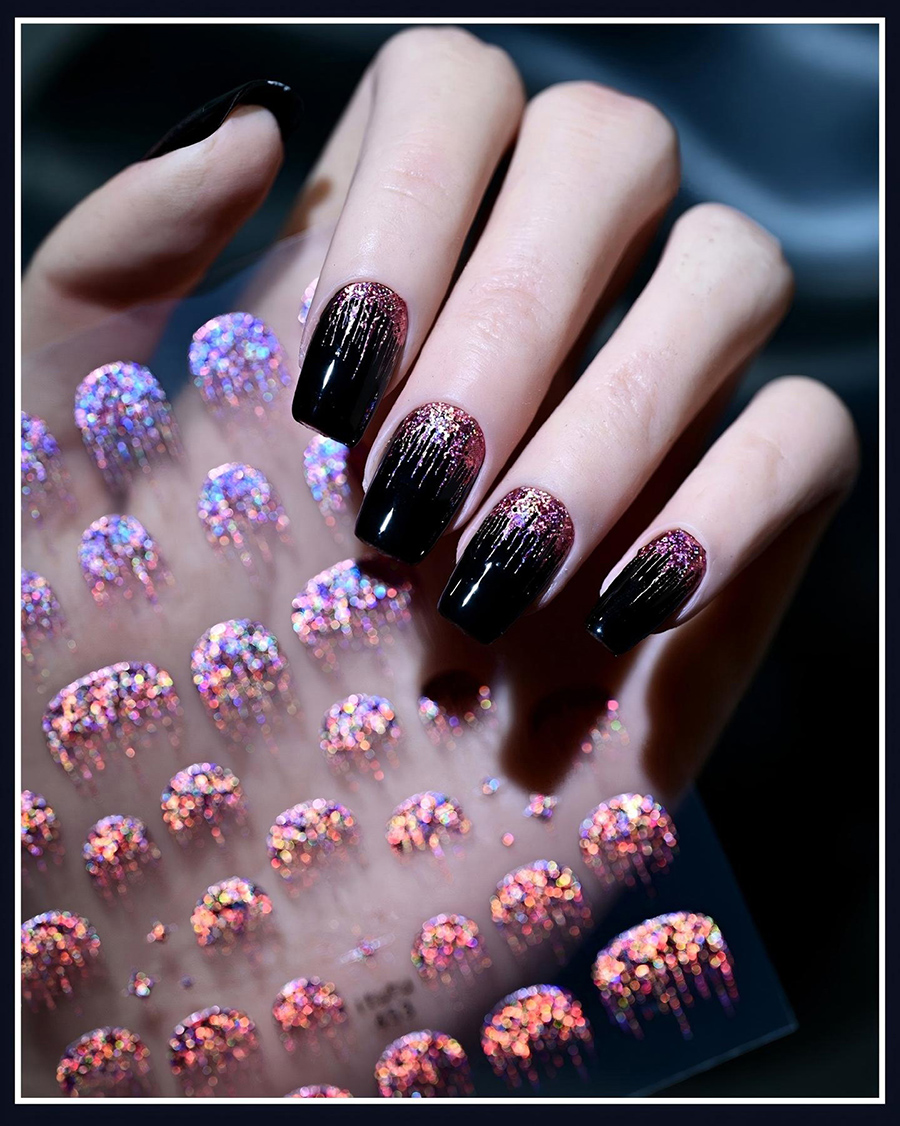 itu-451-454 french glow nail stickers