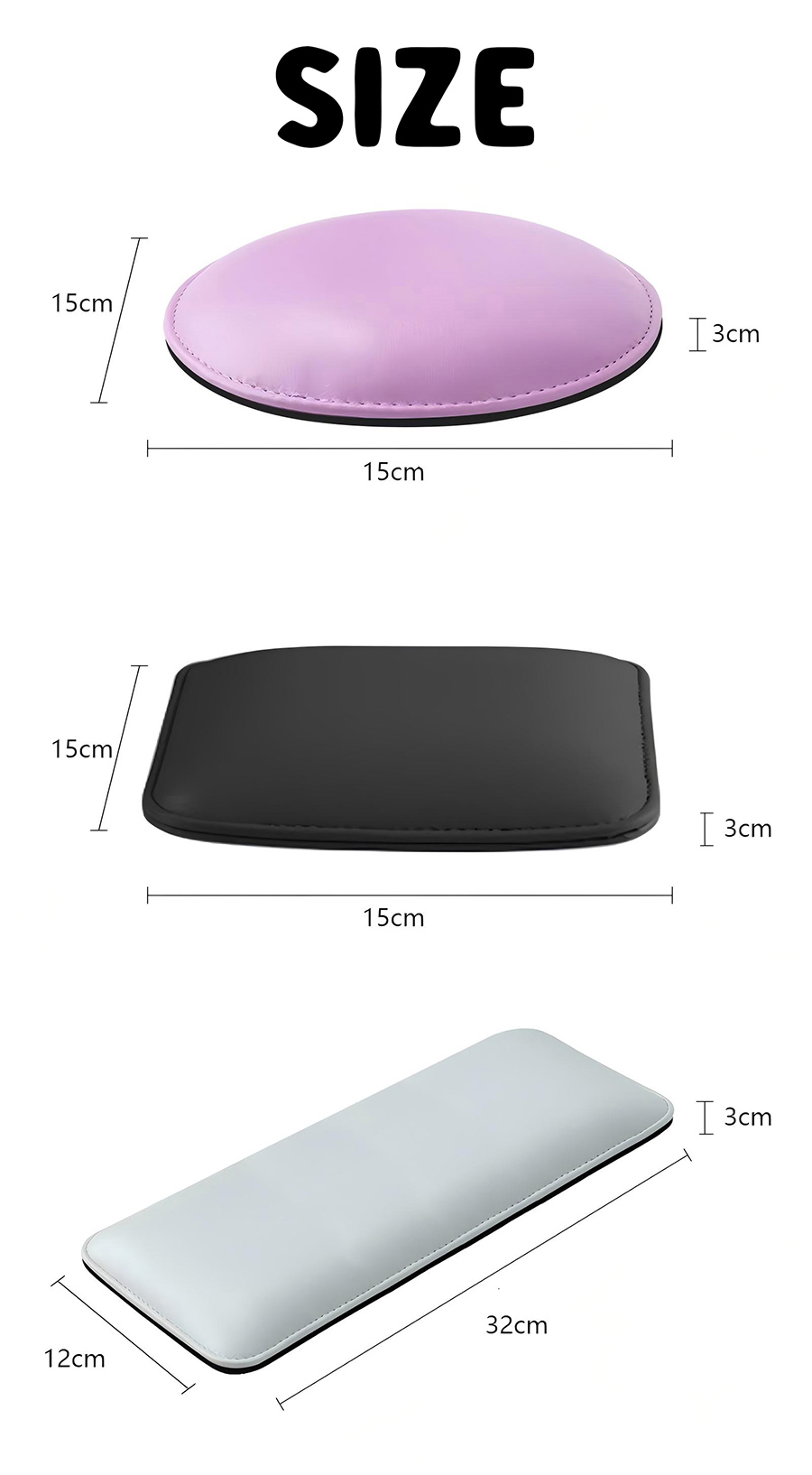 rnt-860 nail art memory foam easy to clean elbow pad