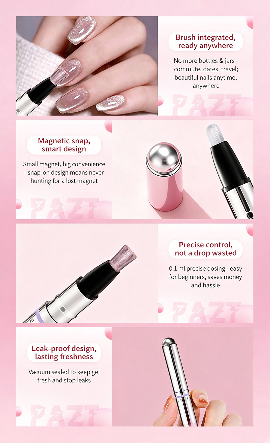 rnug-125 portable 7-in-1 cat eye nail pen