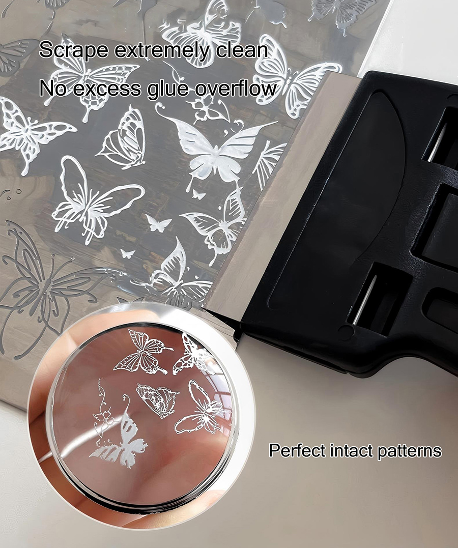 rnme-67 metal scraper for nail stamping plate