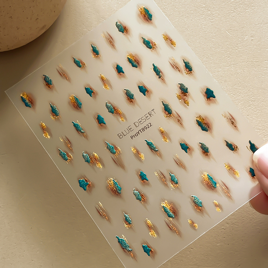 yt8922/9342/9342 marble texture nail stickers