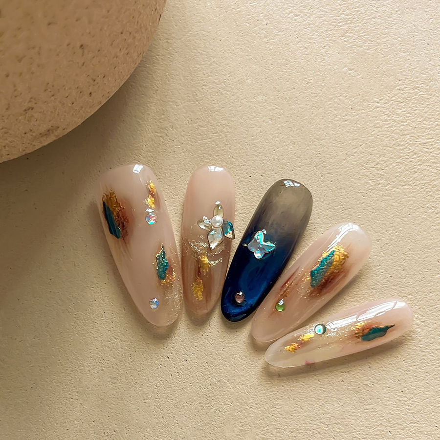 yt8922/9342/9342 marble texture nail stickers