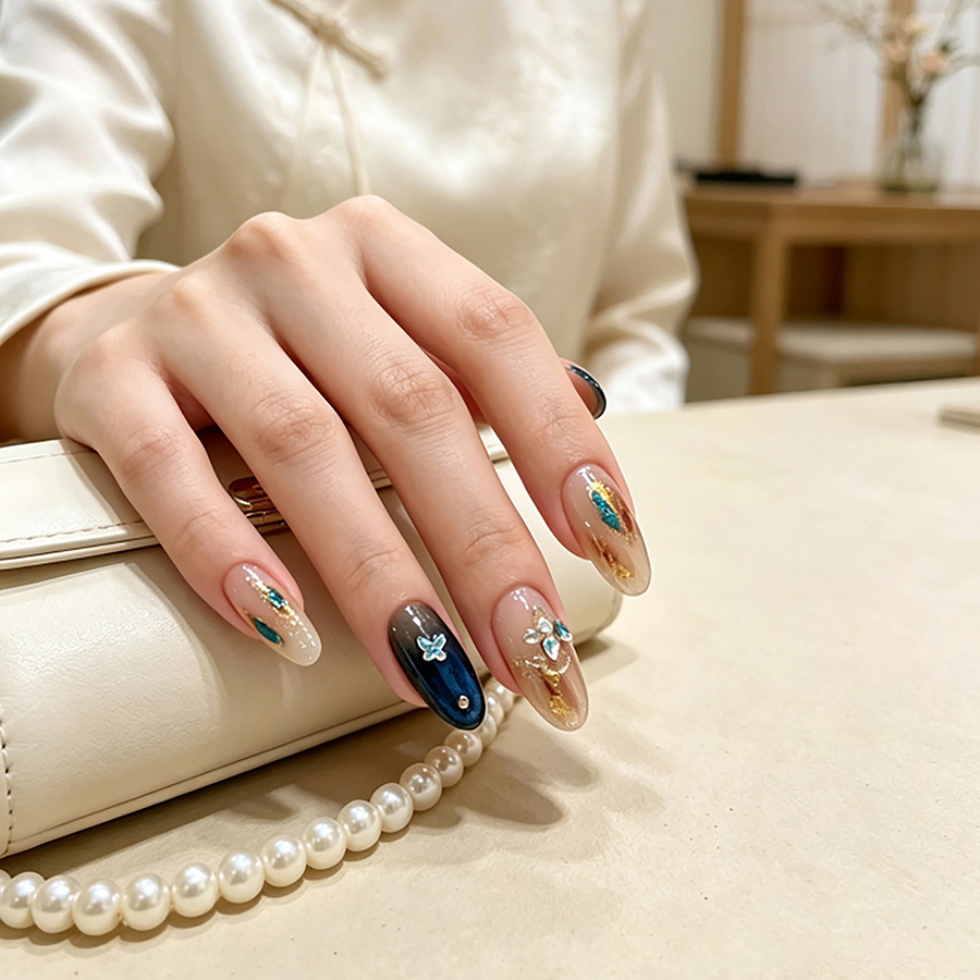 yt8922/9342/9342 marble texture nail stickers