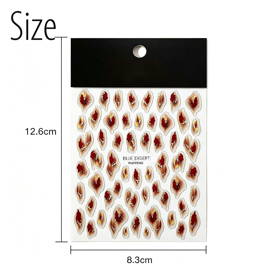 yt8922/9342/9342 marble texture nail stickers