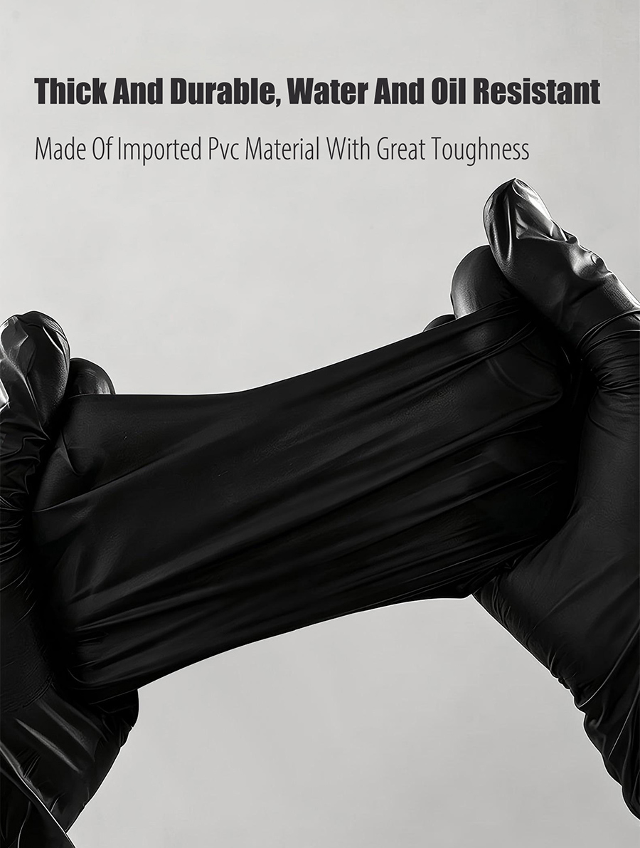 rnt-861 composite nitrile disposable black gloves