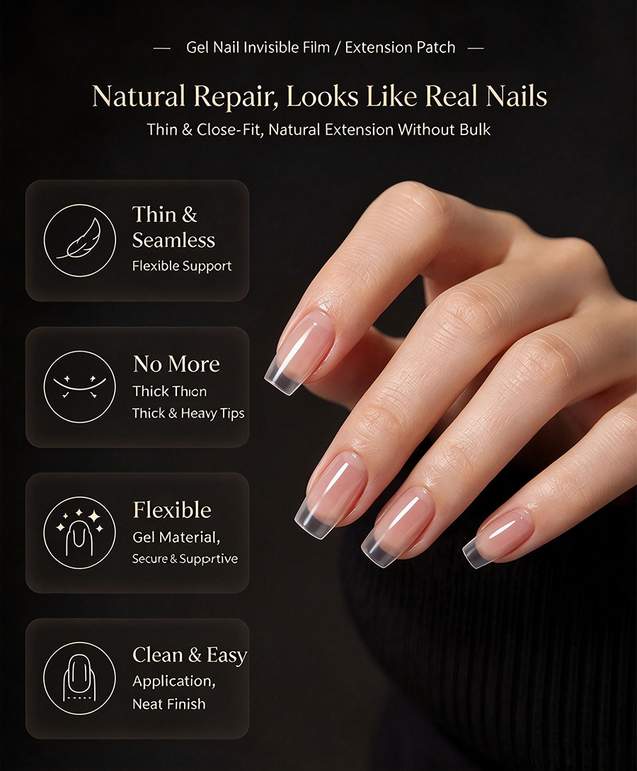 rnt-863 new invisible nail extension film