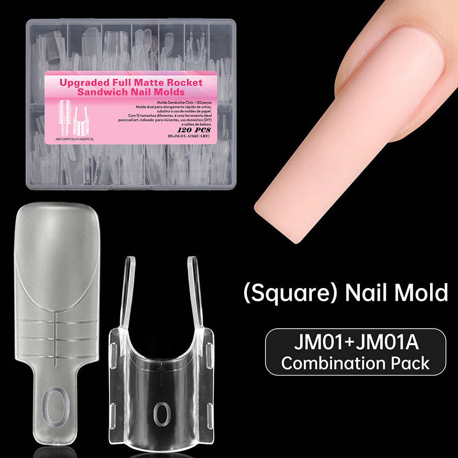 rntip-211 no-fix clamp tray sandwich dual layer nail mold