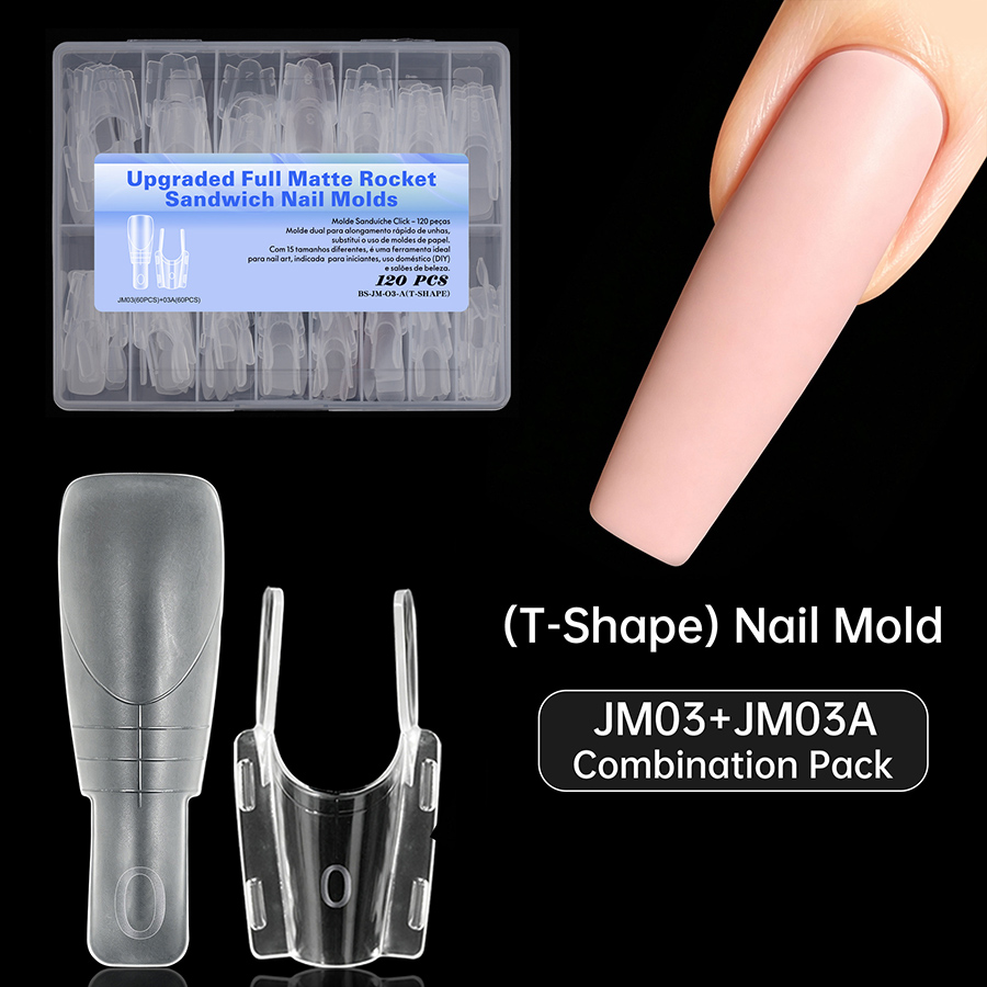 rntip-211 no-fix clamp tray sandwich dual layer nail mold