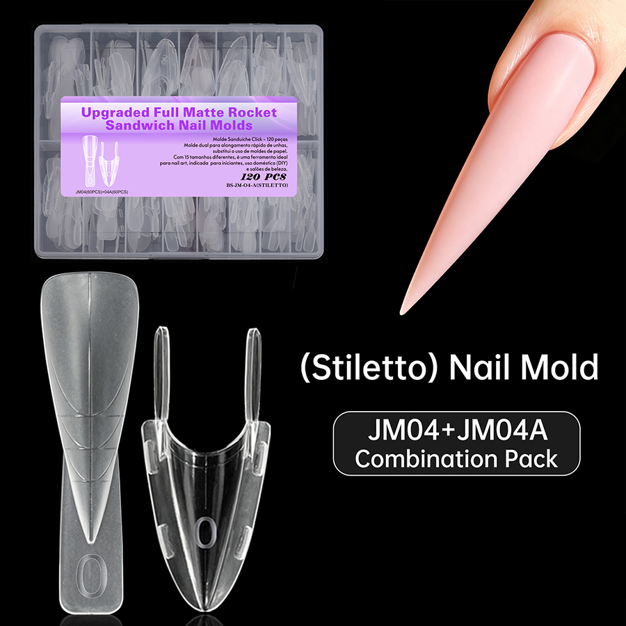 rntip-211 no-fix clamp tray sandwich dual layer nail mold