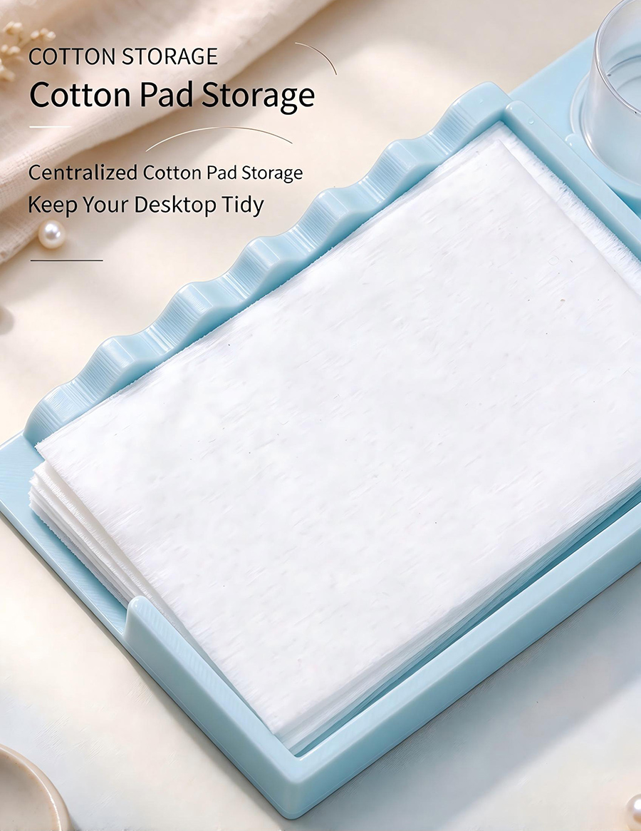 rnt-865 new multi-function nail tool, remover cotton pad rack, brush holder & dappen dish
